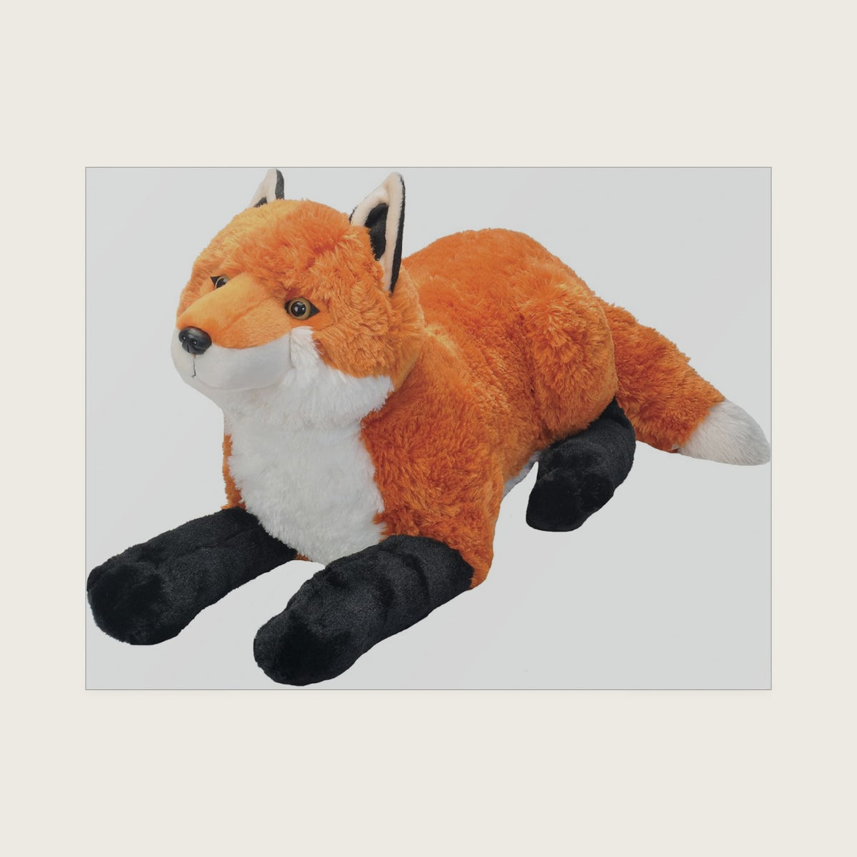 Wild Republic Jumbo Fox Plush, Giant Stuffed Animal, Plush Toy, Gifts for Kids, 30", Multi (19315)