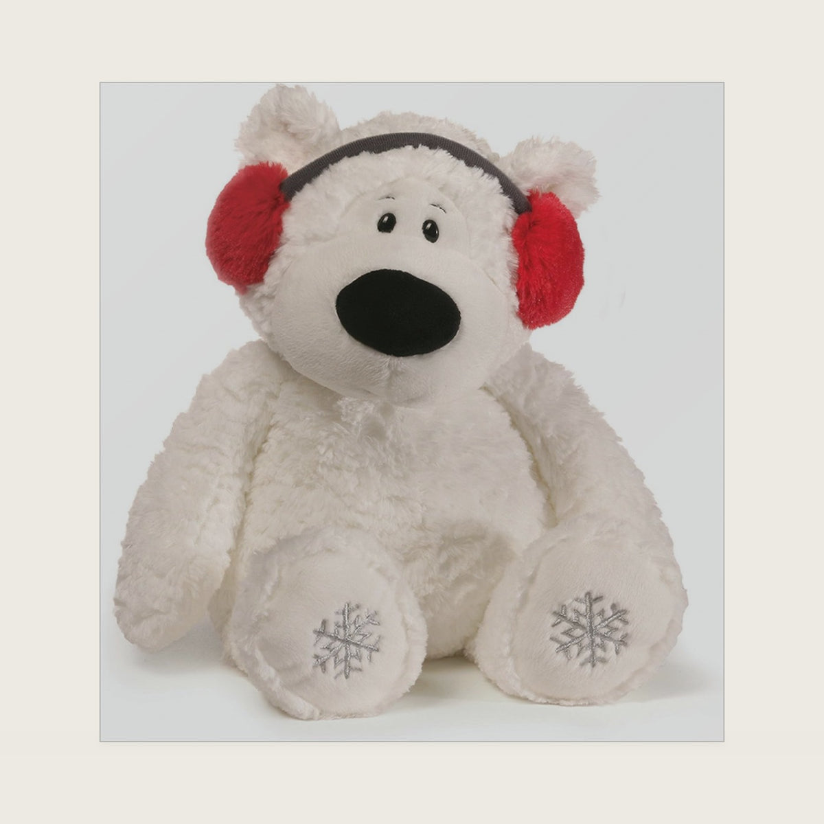 " Blizzard Teddy Bear Holiday Stuffed Animal Plush, 16""", white, red, black (4059079)