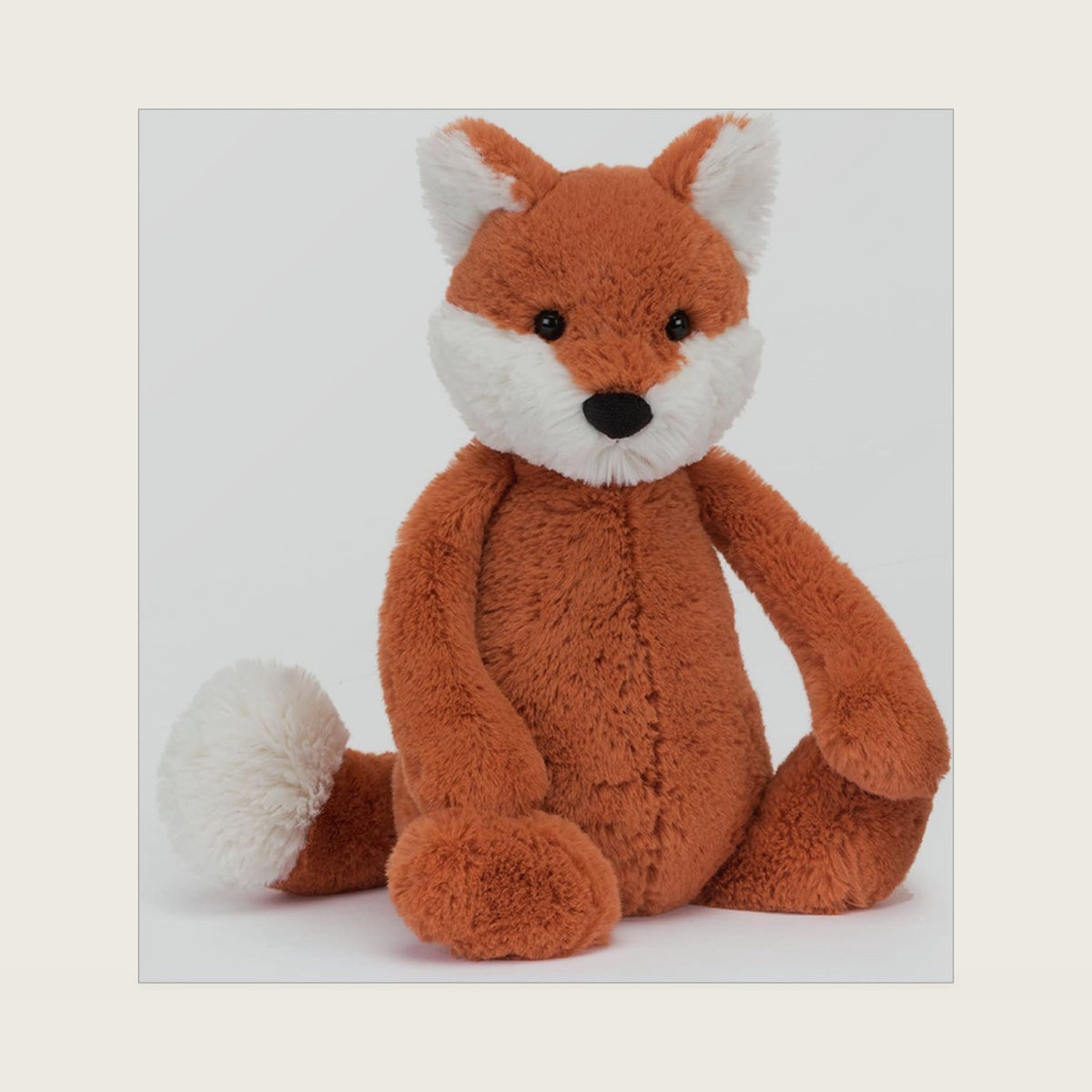 Bashful Fox Cub Stuffed Animal, Medium 12 inches - Woodland Plush Toy - Classic Children's Gift