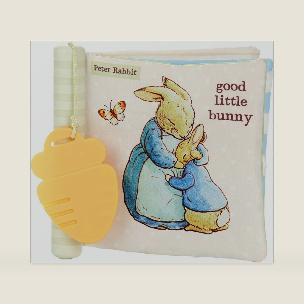 KIDS PREFERRED Beatrix Potter Peter Rabbit Soft Teether Book, 1 Count (Pack of 1), Multicolor