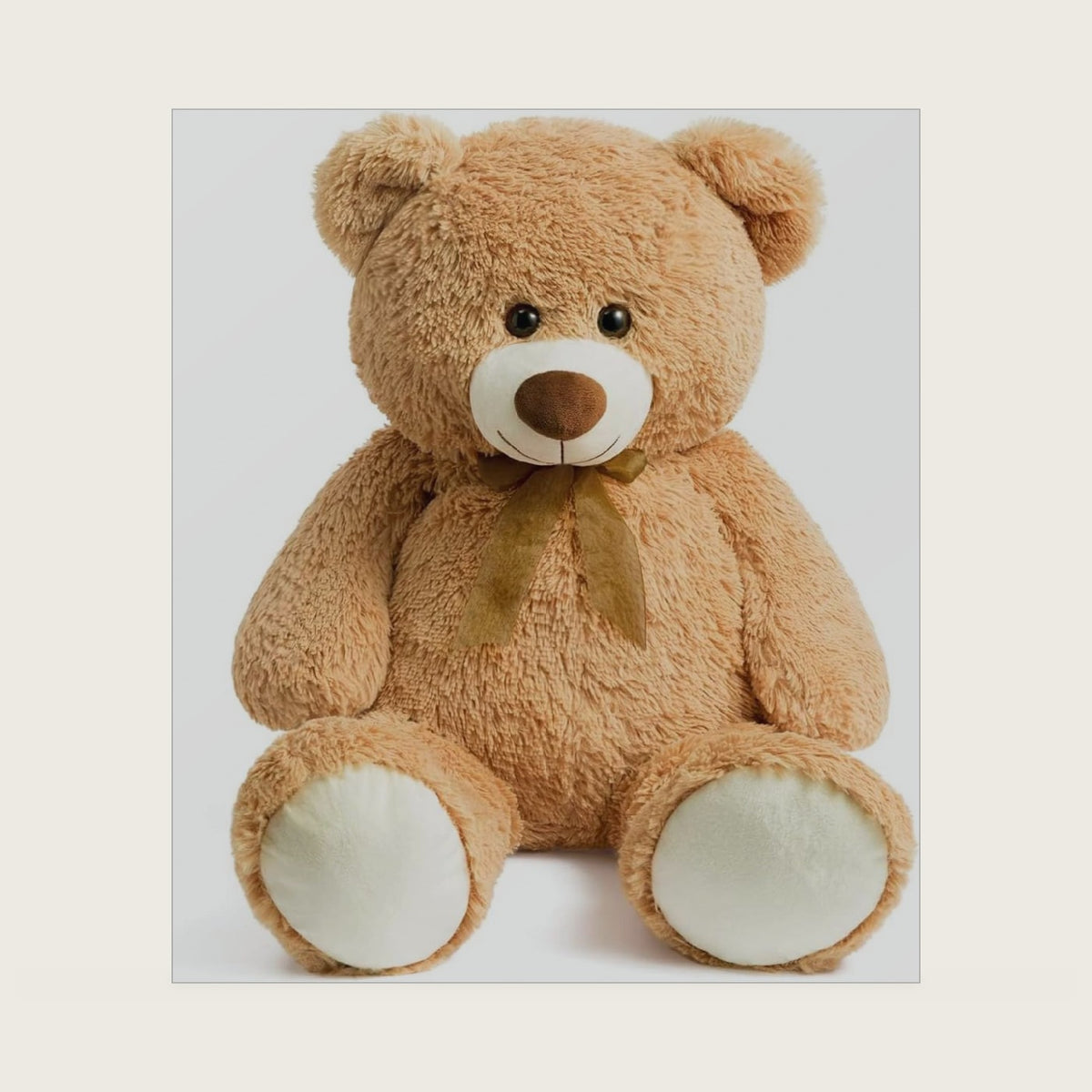 HollyHOME Big Teddy Bear, Large Bear Stuffed Animal, Gift for Kids, 36" Tan