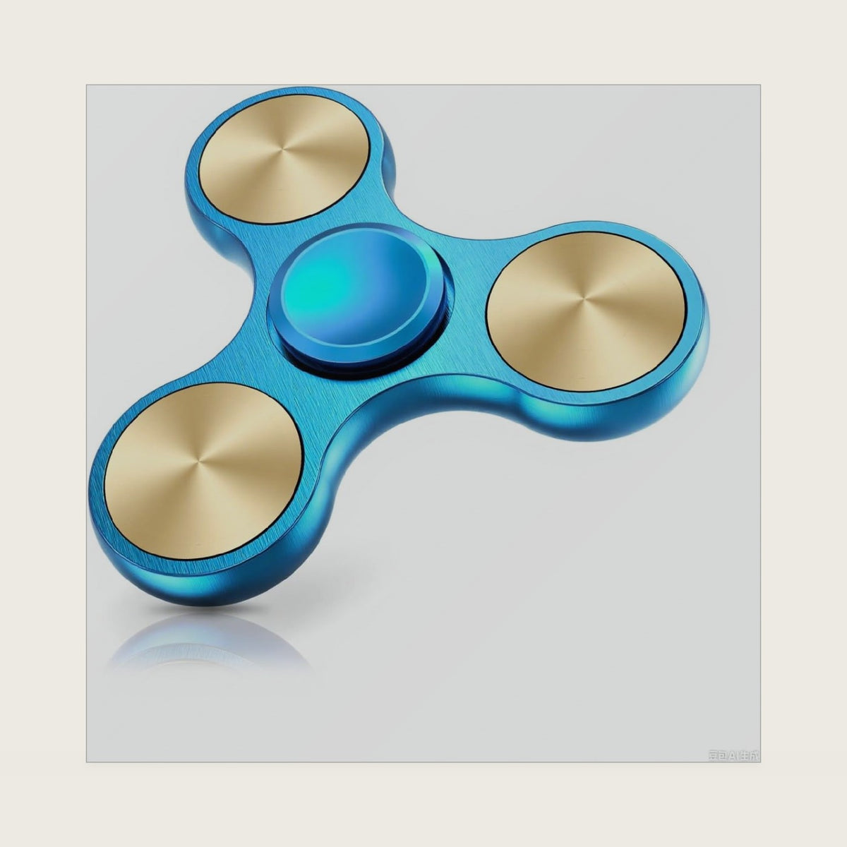 ATESSON Fidget Spinner Toy Metal 2 to 5 min Spins Silent Hand Spinners