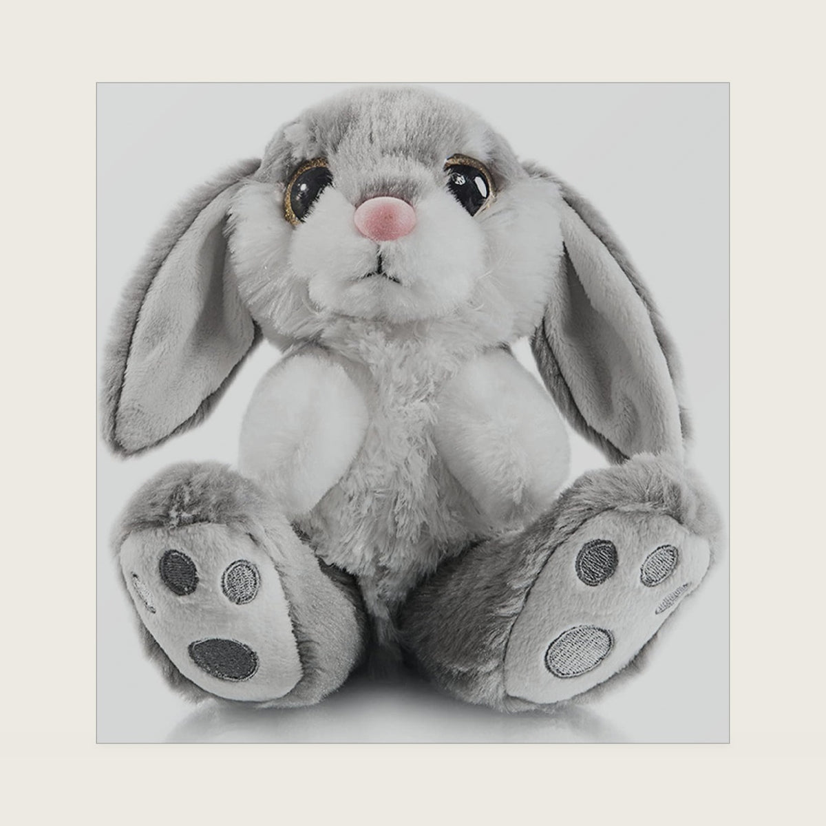 My OLi Plush Bunny Rabbit Stuffed Animal, 8.5 inches, Gray