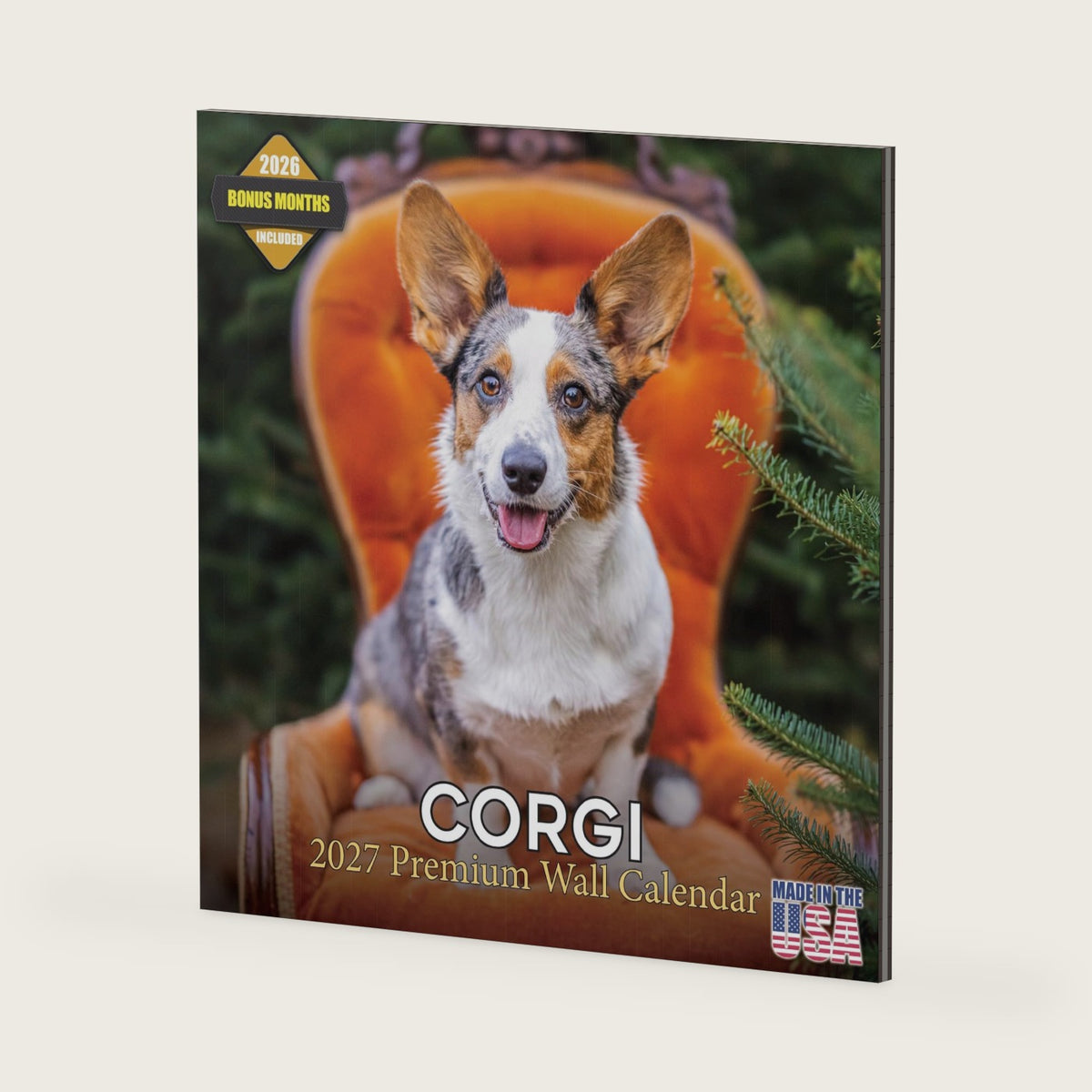 Corgi Calendar 2027-16-Month 12x12 Wall Calendar