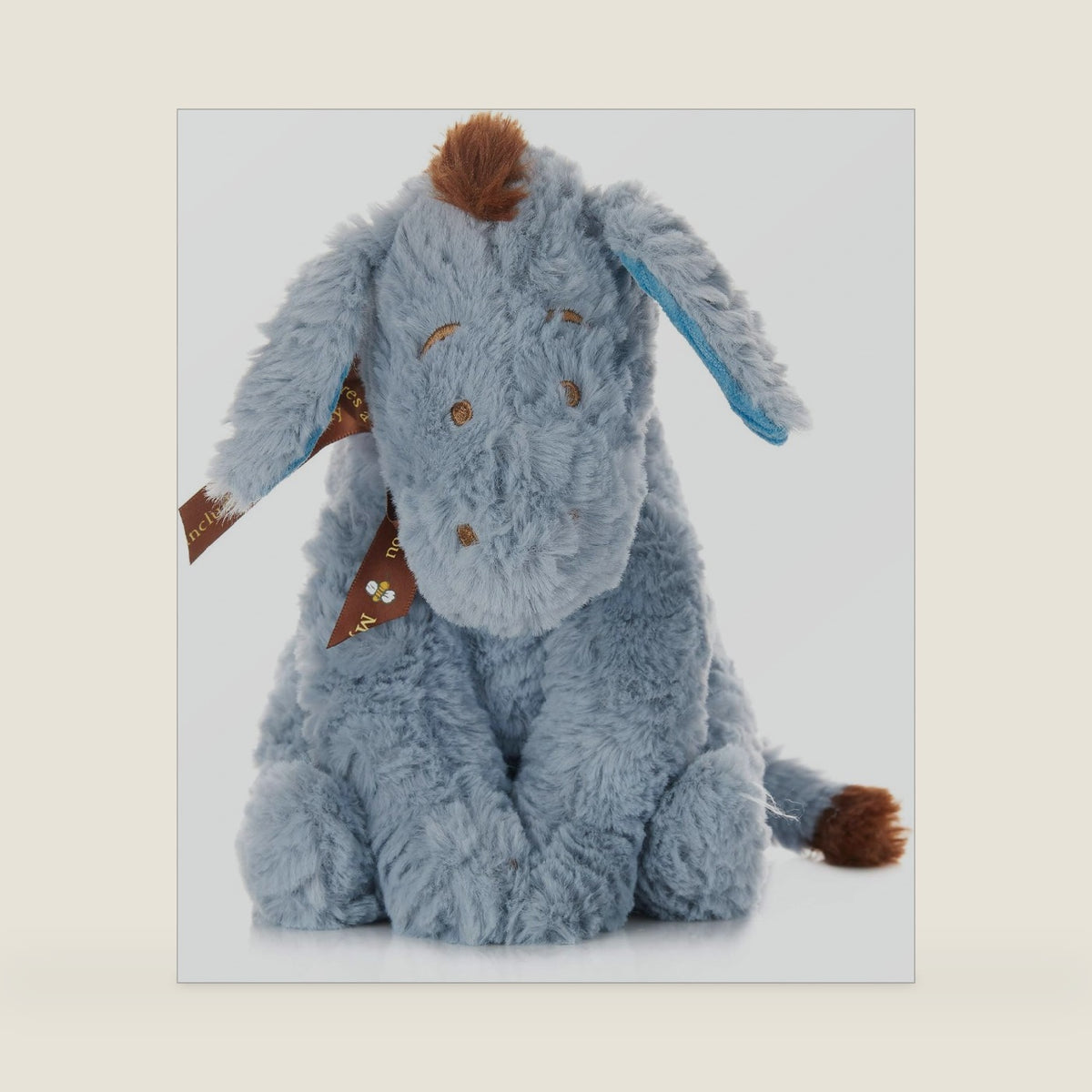 Disney Baby Classic Winnie the Pooh and Friends Stuffed Animal, Eeyore 9 Inches, 1 Count (Pack of 1), Gray,brown,blue