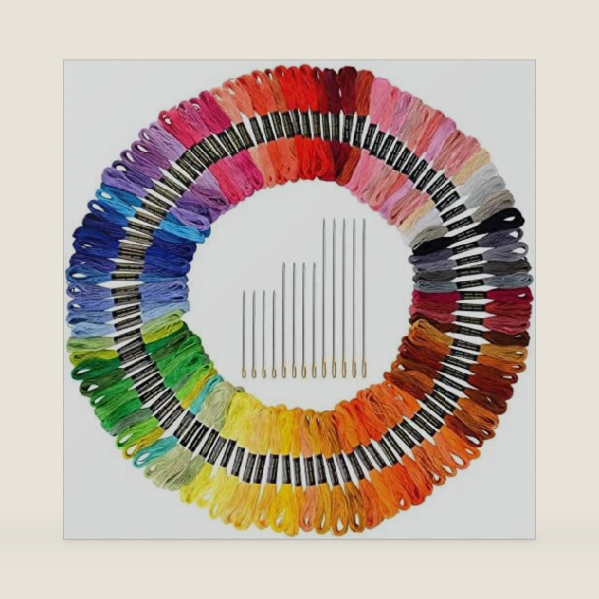 Paxcoo 124 Skeins Embroidery Floss Cross Stitch Thread with Needles