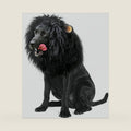 Onmygogo Lion Mane Wig for Dogs with Ears, Funny Pet Costumes for Halloween Christmas