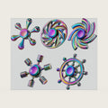 SCIONE Metal Fidget Spinner, Sensory Hand Fidget Toy 5 Pack-Anxiety Toys Stress Relief Reducer, Party Favors for Kid Adult, Gifts for Kids, Classroom Prizes, Party Favors Supplies