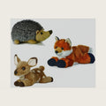 Howie Hedgehog Foxie Fox Miyoni Fawn Mini Flopsie 8" Bundle