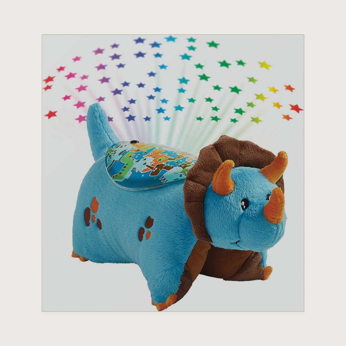 Pillow Pets Blue Dinosaur, 11" Sleeptime Lite