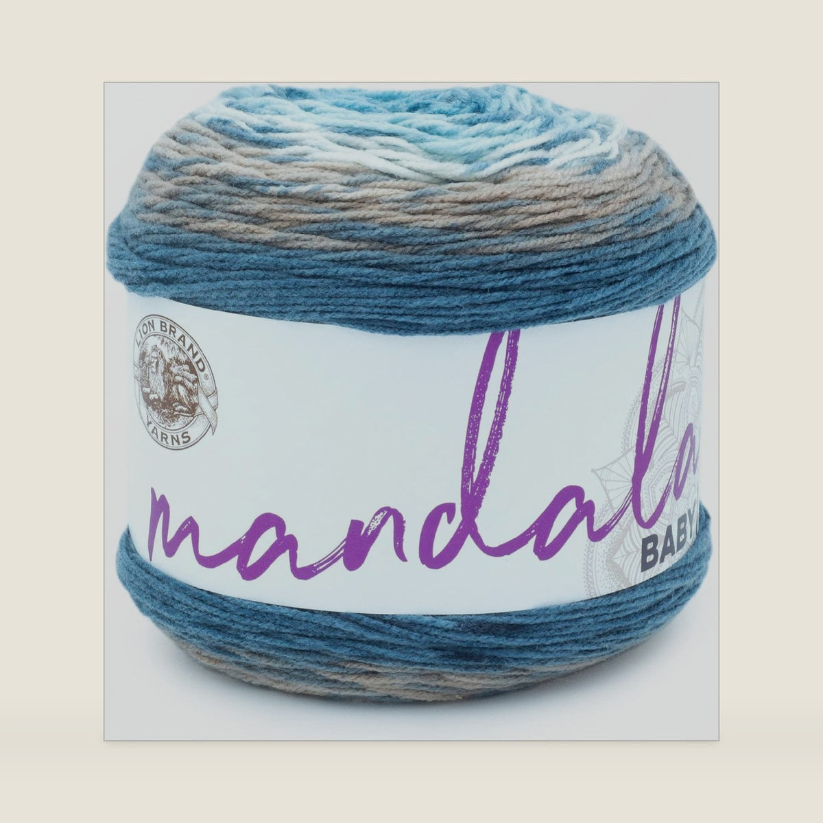 Lion Brand Yarn (1 Skein) Mandala Baby Yarn, Wishing Well, 1770 Foot (Pack of 1)