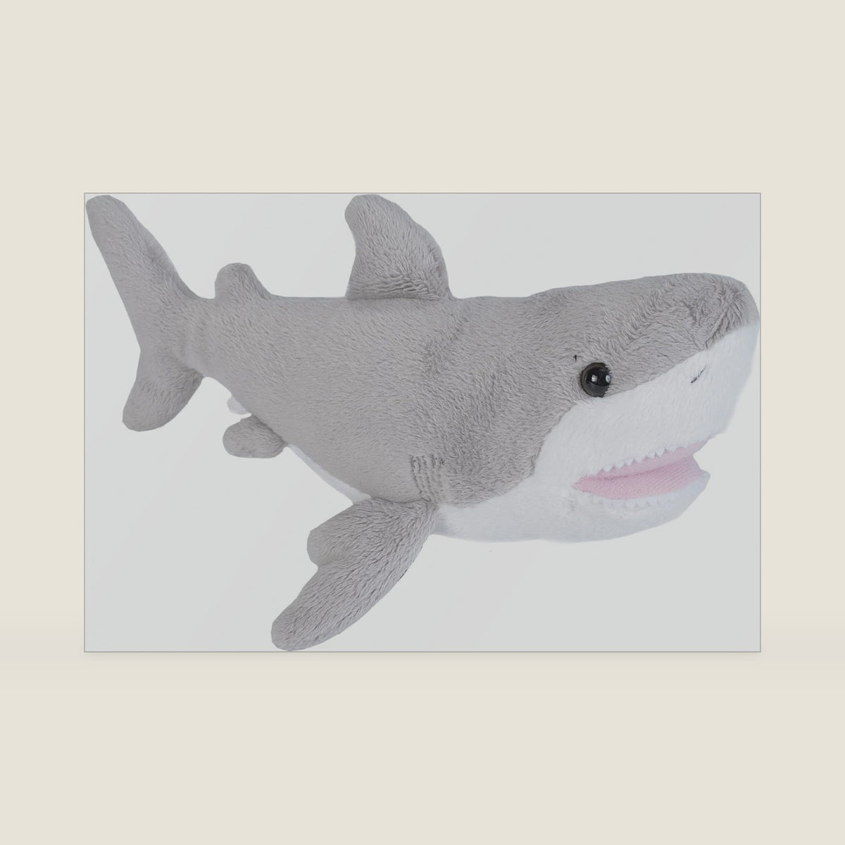 Wild Republic Great White Shark plush, Stuffed Animal, Plush Toy, Gifts for Kids, Sea Critters 11 inches