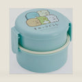 Skater ONWR1-A Lunch Box, 2-Tier, Round, Sumikko Gurashi, Standard, Blue, Made in Japan, 16.9 fl oz (500 ml)