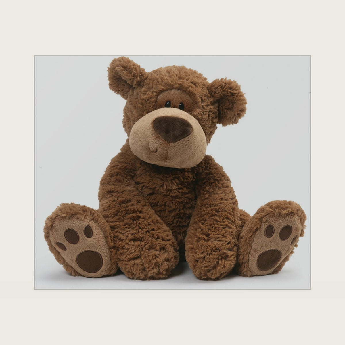 Grahm 18-Inch Classic Brown Teddy Bear Plush Toy for Ages 0+