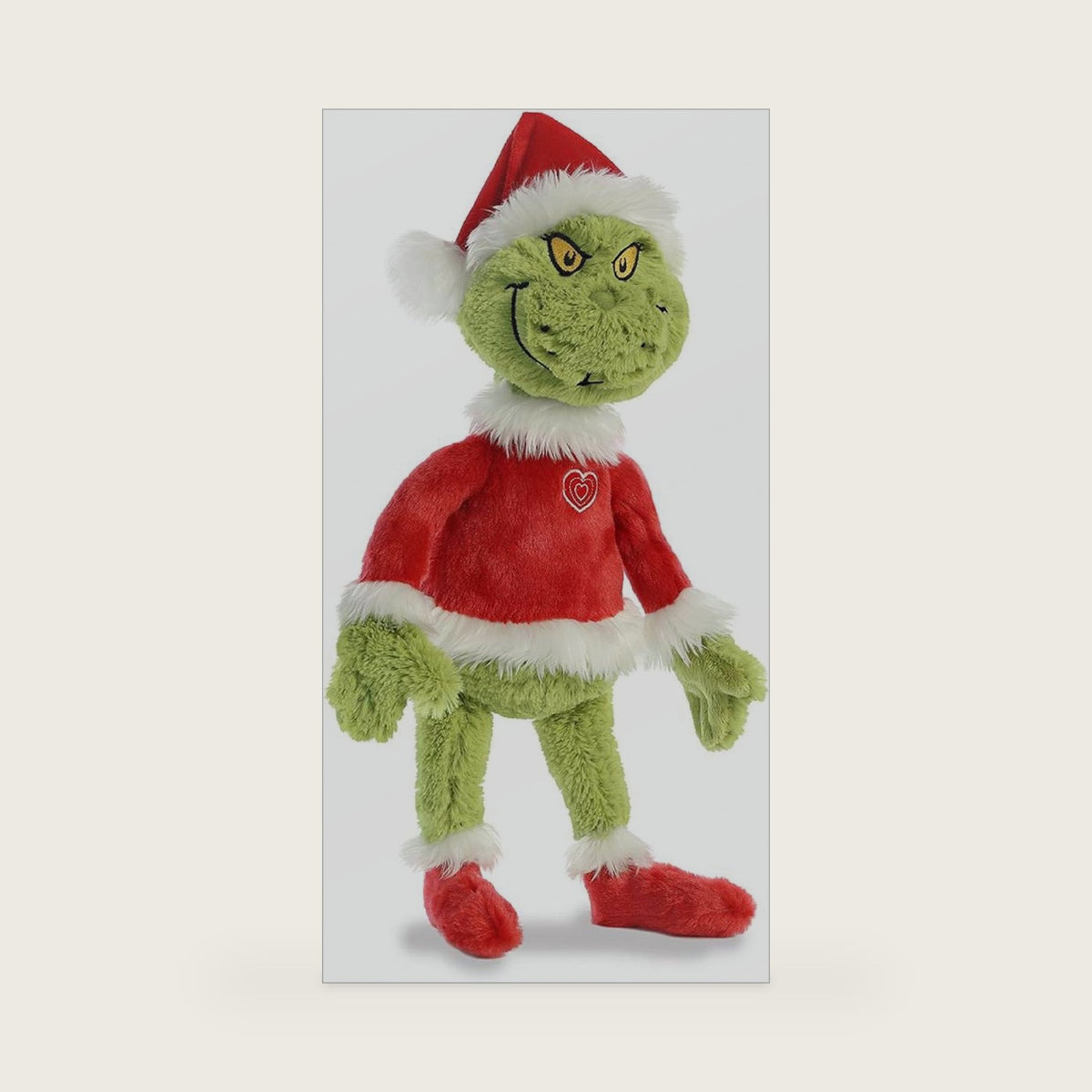 Aurora Dr. Seuss 17" Grinch Santa Whimsical Plush