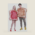 EraSpooky Couples Peanut Butter and Jelly Costume Halloween Party Funny Food Fancy Dress