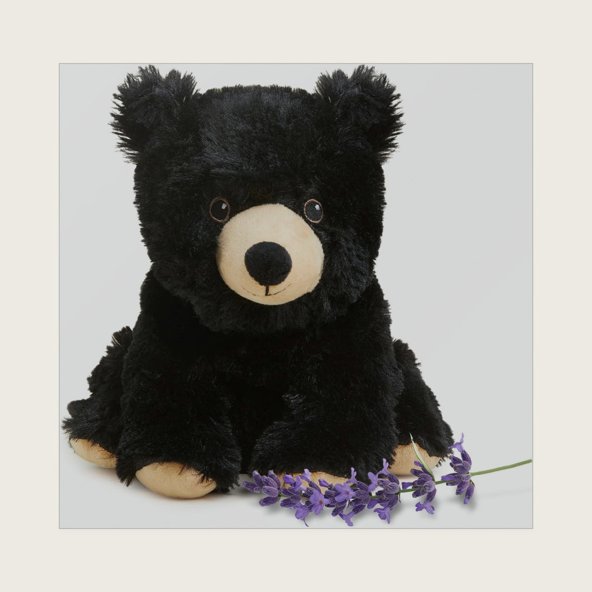 warmies Microwavable & Weighted Stuffed Animals, Black Bear, All Ages