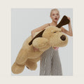 MaoGoLan 51" Giant Dog Plush, Life Size Large Stuffed Animal Dog, Fluffy and Cuddly Stuffed Puppy Stuffed Animal Throw Pillow Toy Birthday for Girls Kids