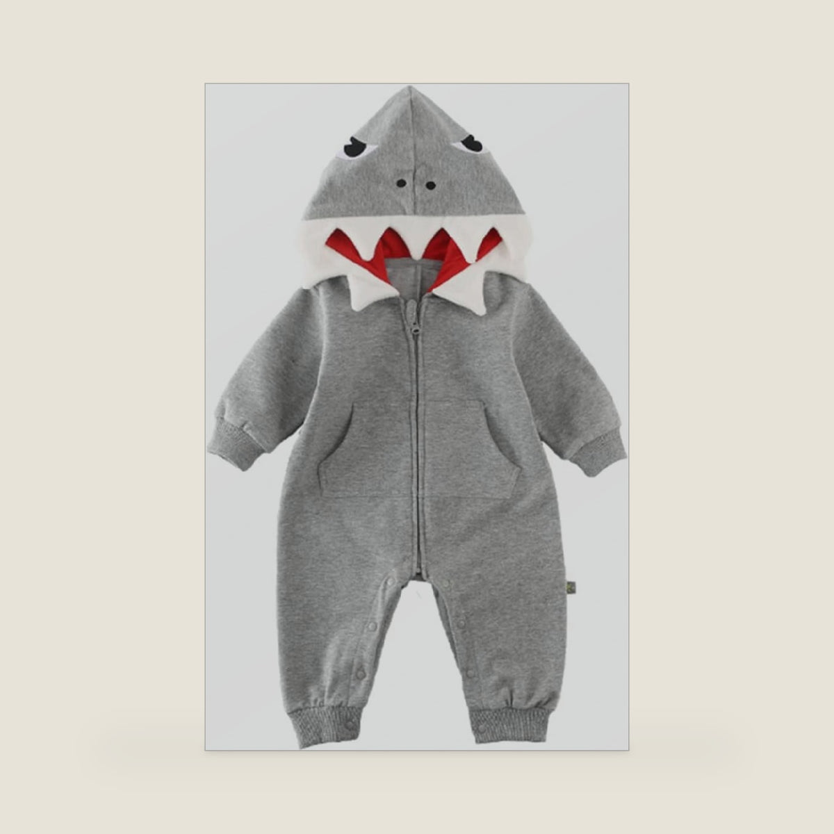 Infant Shark Costume Baby Outfit Hood Romper Halloween Funny Cosplay 3M-24M