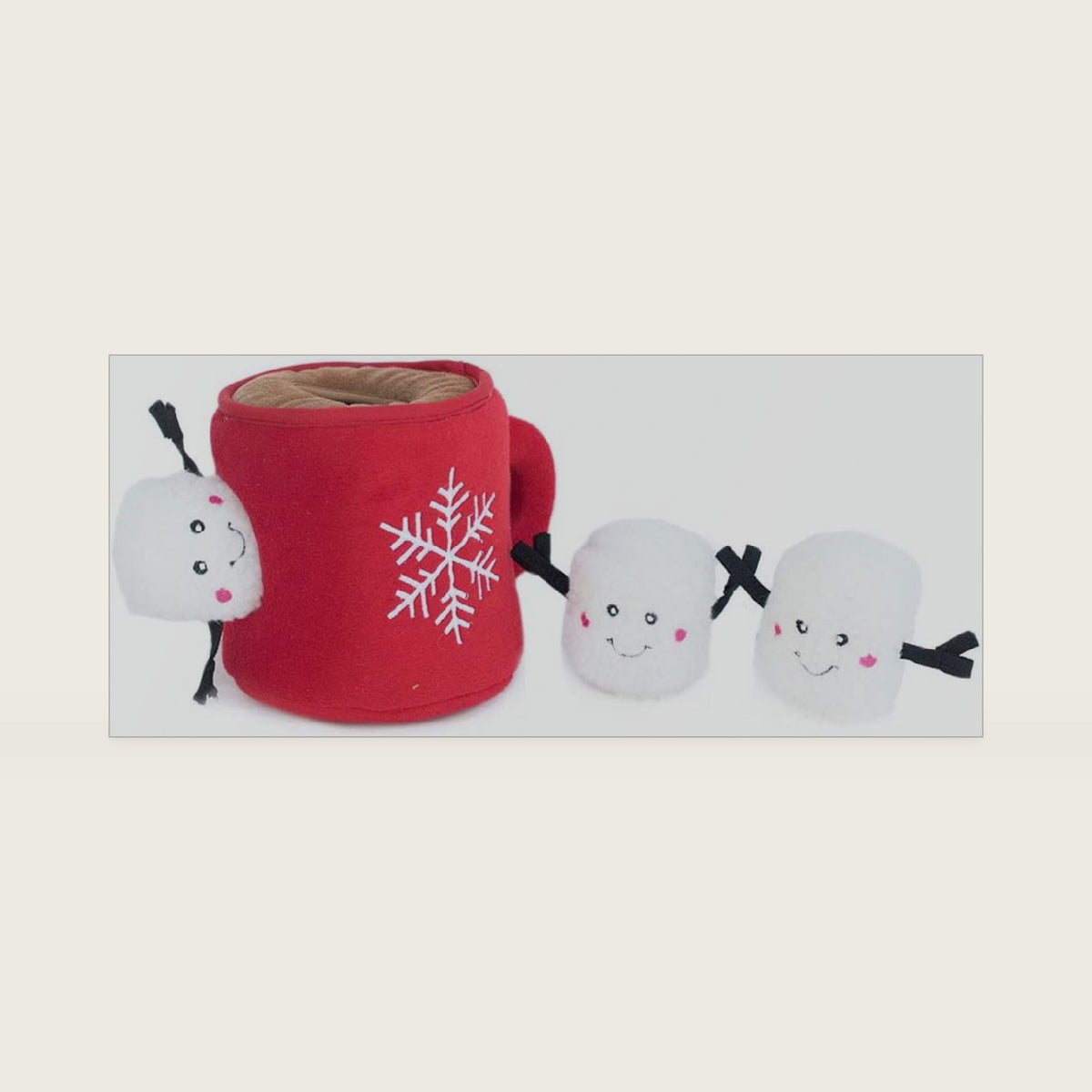ZippyPaws Burrow Interactive Dog & Puppy Toys for Boredom - Hot Cocoa