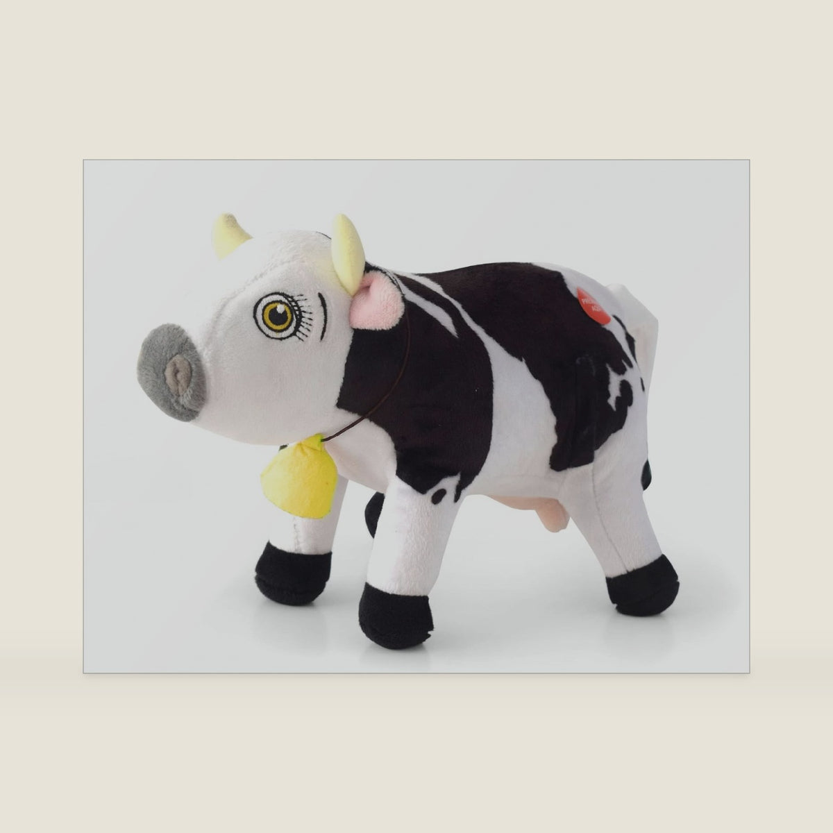 LA GRANJA DE ZENÓN Vaca Lola Musical Stuffed Animal 8-Inch Soft and Huggable Plush Toy with Music, Beloved El Reino Infantil Character