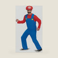 Disguise mens Mario Costume, Official Nintendo Super Mario Bros Adult Costume With Hat and Mustache