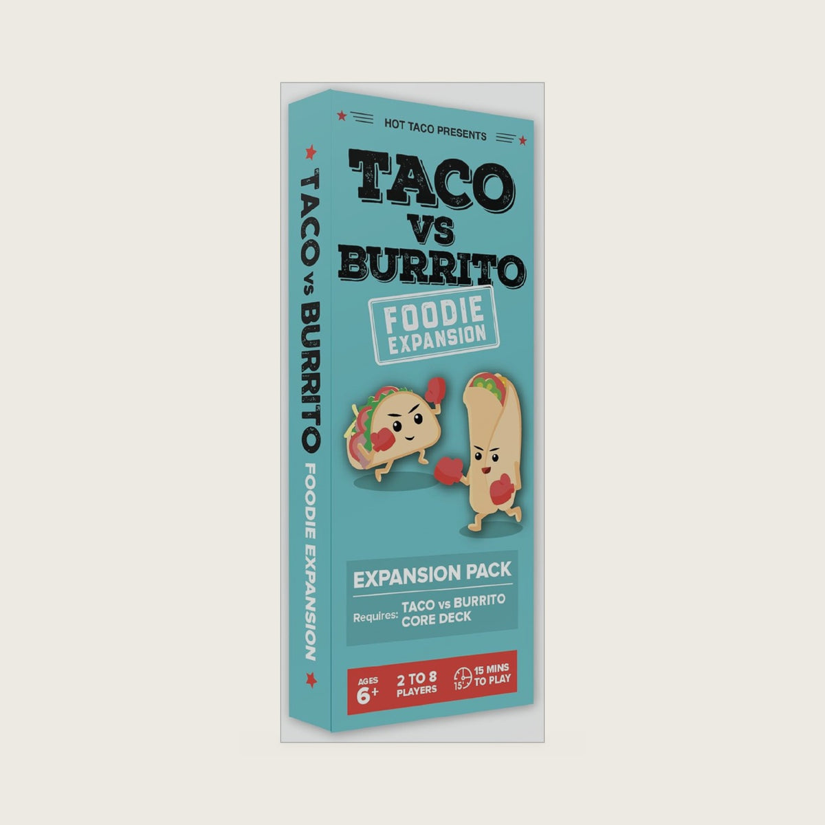 Taco vs Burrito Foodie Expansion Pack - Requires Core Game to Play - Card Game Created by a 7-Year-Old and Perfect for Families, Friends, Adults, Teens & Kids.