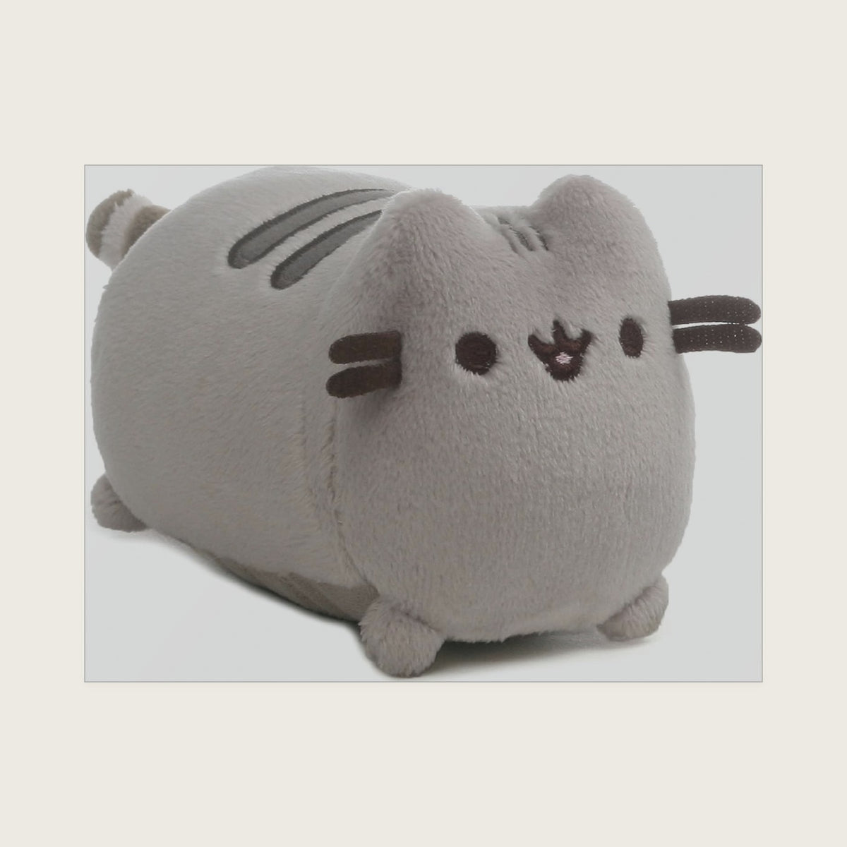 Pusheen Phone and Computer Screen Cleaner Plush Stuffed Animal Cat, Gray, 4"