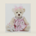 Oitscute Small Baby Teddy Bear with Cloth Cute Stuffed Animal Soft Plush Toy 10" (Pink Dress with Rabbit)