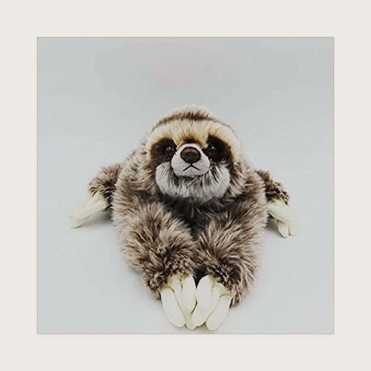 TAMMYFLYFLY Cute Realistic Three Toed Sloth Plush Stuffed Animal Toy 12.5inch
