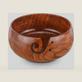 Wooden Yarn Bowl, Knitting Yarn Bowl with Holes Storage Handmade to Prevent Slipping, Perfect Yarn Bowl for Crocheting and Knitting Mothers Day Gift 6" x 3"