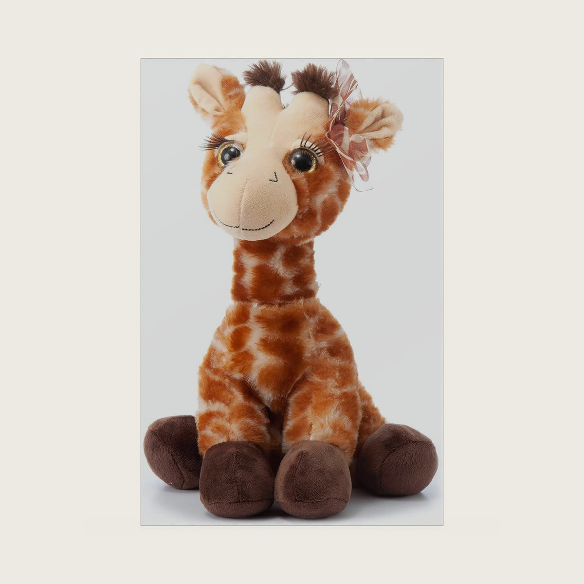 The Petting Zoo Lash'z Giraffe Stuffed Animal Plushie, Kids Gifts, 12 in
