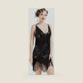 BABEYOND Women's 1920s Flapper Dress V Neck Slip Dress Roaring 20s Great Gatsby Dress for Party