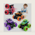 Monster Truck Toys, 4 Pack Friction Powered Toy Cars Push and Go Truck Toys for Toddlers Kids Ages 2-4 3-5 4-7 Best Christmas Birthday Gift Party Favors for Boys and Girls 2 3 4 5 6 7 Year Old