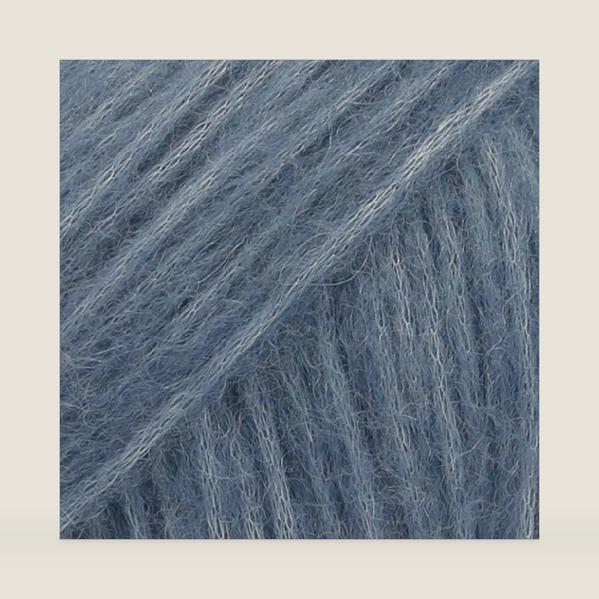 Baby Alpaca and Merino Wool Yarn, 4 Medium, Worsted, Aran, Drops Air, 1.8 Ounce 164 Yards (17 Denim Blue)