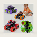 4 Pack Monster Trucks Toys for Boys 2 3 4 5 6 7 Year Old, Friction Powered Pull Back Car Toys for Toddlers Kids Ages 3-5 2-4 4-7, Best Birthday Christmas Party Gift for Boys and Toddlers