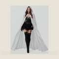 HOMELEX Adult Velvet Hooded Cloak Cape for Halloween