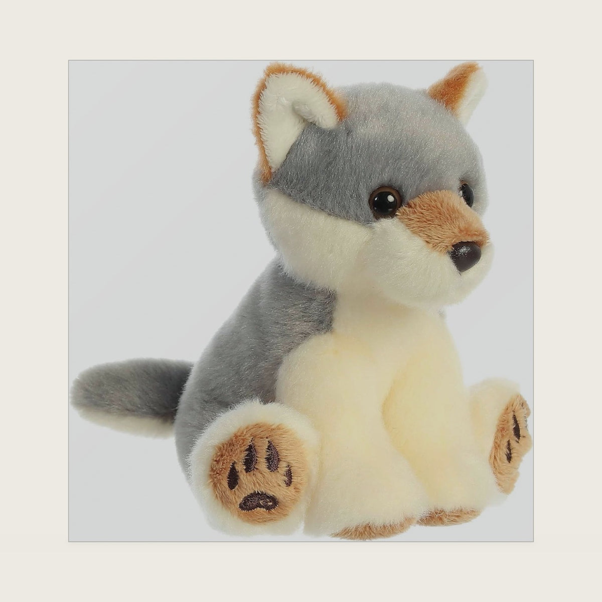 Lil Monty Moose Lil Wiley Wolf - 5" Lil Wiley Wolf, Gray, Model:03514