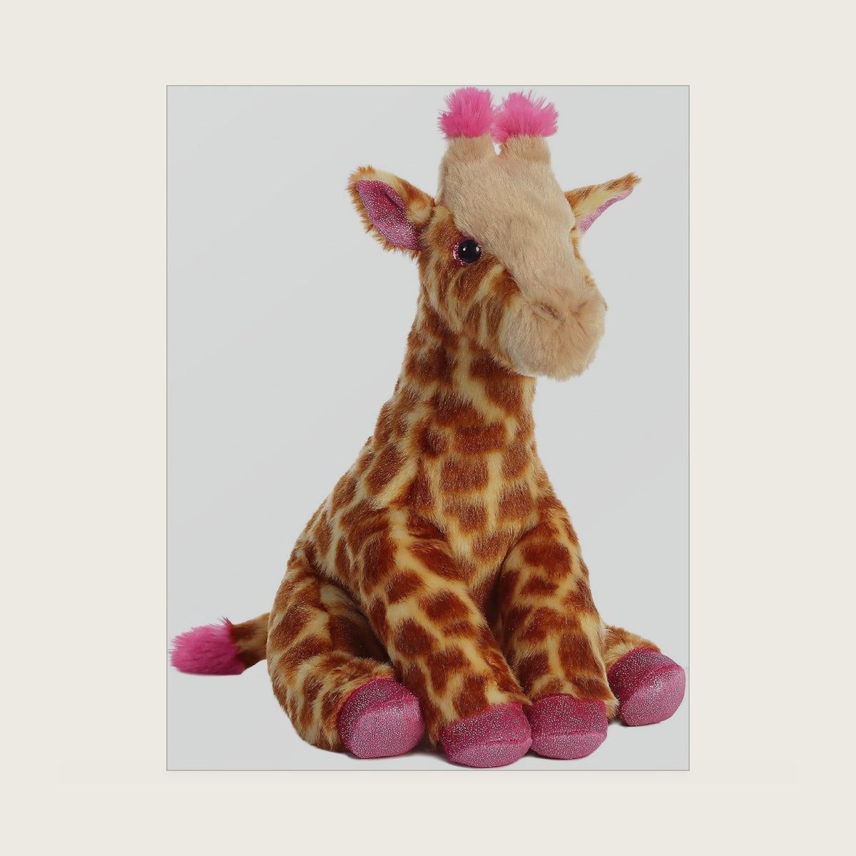 Destination Nation 12" Giraffe Pink Adventurous Stuffed Animal