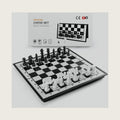 Chess Sets Travel Board Games: Magnetic Folding Chess Board with Instructions Teen Gifts Family Games Educational Toys for Kids and Adults 9.5 Inch