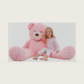 IKASA Giant Teddy Bear Plush Toy Stuffed Animals (Pink, 63 inches)