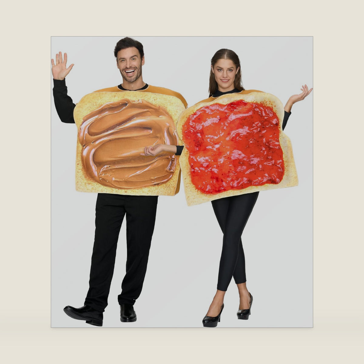 Spooktacular Creations Peanut Butter and Jelly Costume, Halloween Adult Couple Costume for Halloween