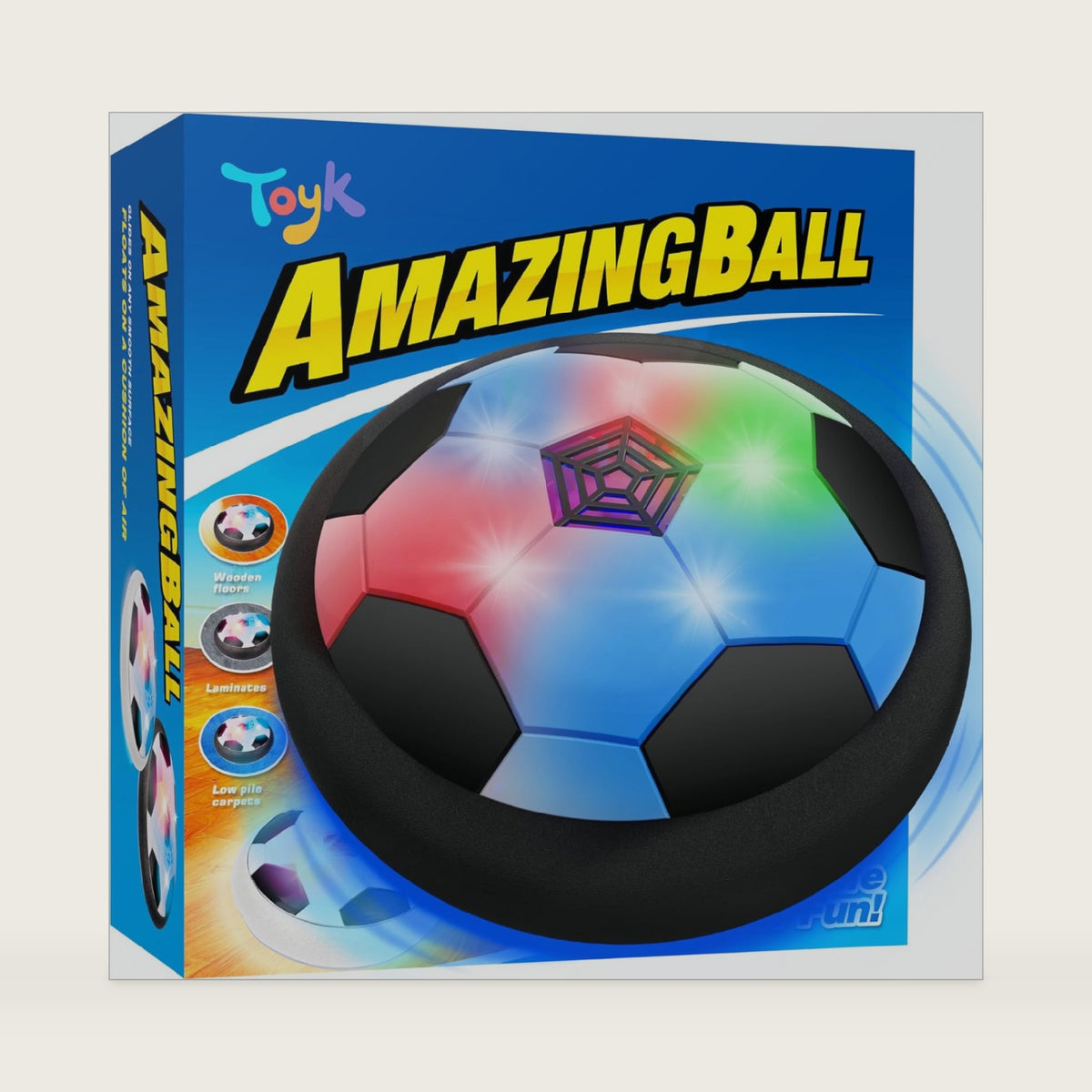 Toyk Boy Toys - LED Hover Soccer Ball - Indoor Outdoor Game Sport Toy