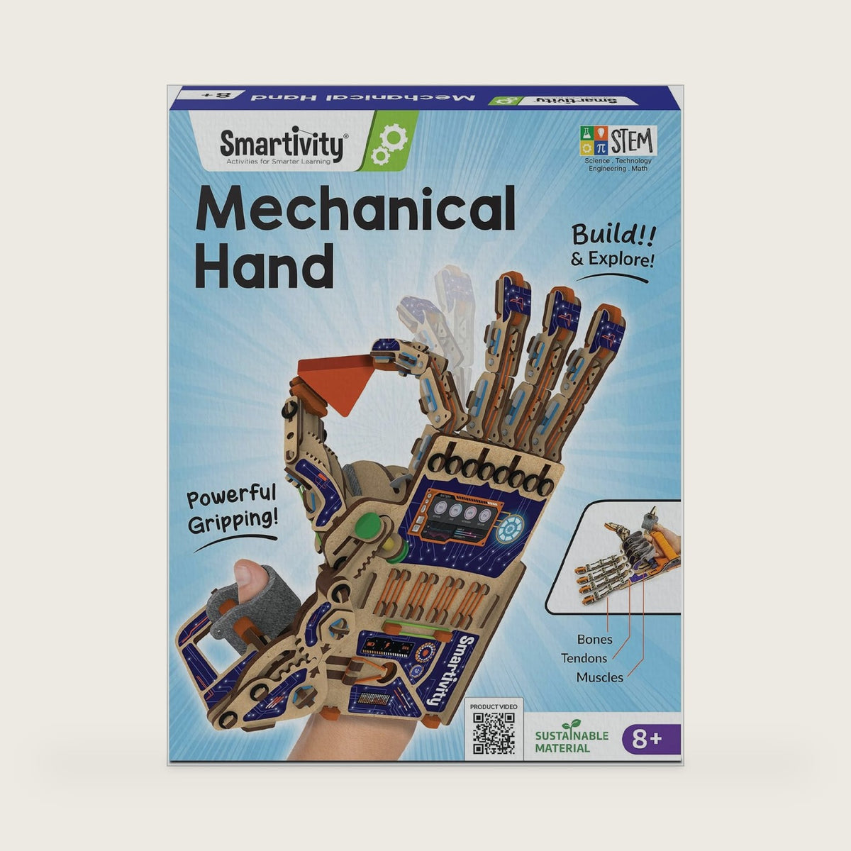 Smartivity Robotic Mechanical Hand STEM Toy for Kids 8-14