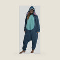 Disney Lilo & Stitch Adult Stitch Kigurumi Cosplay Costume Sherpa Union Suit Pajama Outfit