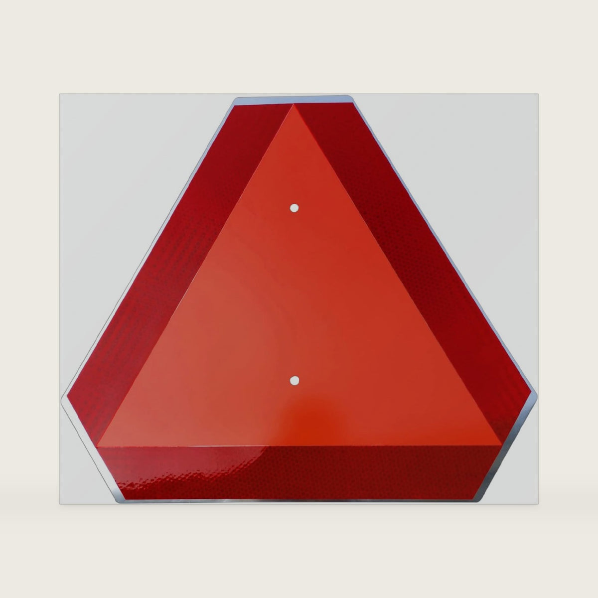 Slow Moving Vehicle Sign,Safety Triangles dot Approved Triangle Sign 14"x16"50-mil Thick Aluminum Diamond Grade Reflective,Up to 7 Years of Outdoor use for Golf Cart