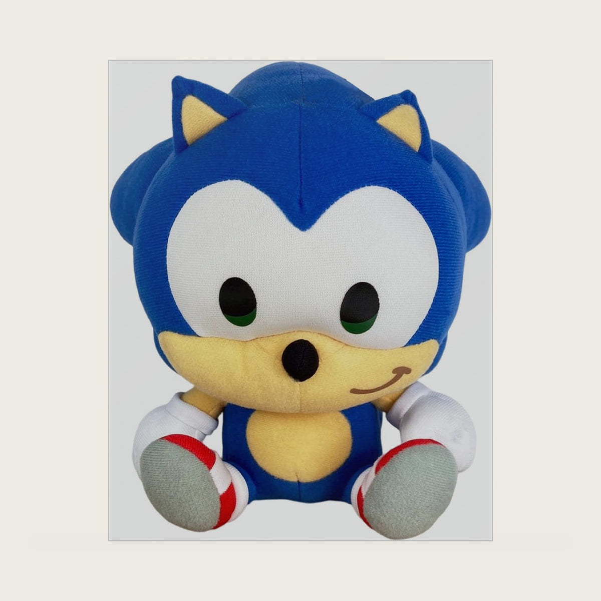 Sonic the Hedgehog -SD Sonic Sitting Plush 7", Multi-Colored