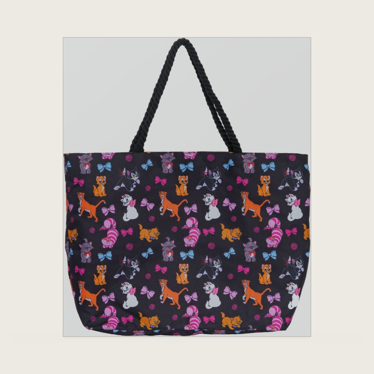 Cats Canvas Tote Bag Figaro Cheshire Cat Marie Carry All