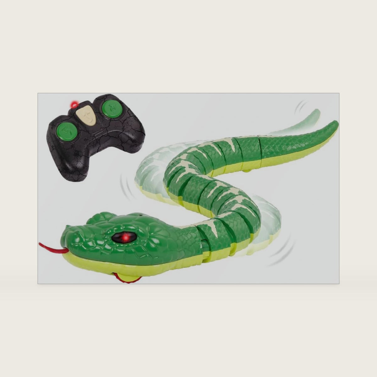 Terra by Battat Remote Control Snake, Emerald Tree Boa, Green, Animals