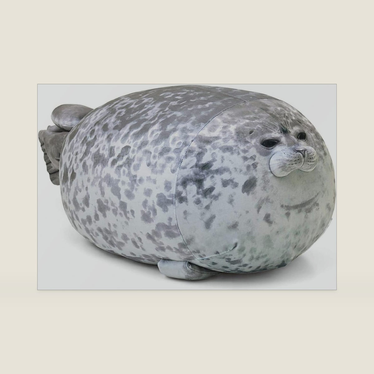 MerryXD Chubby Blob Seal Pillow,Stuffed Cotton Plush Animal Toy Cute Ocean Medium(17.6 in)